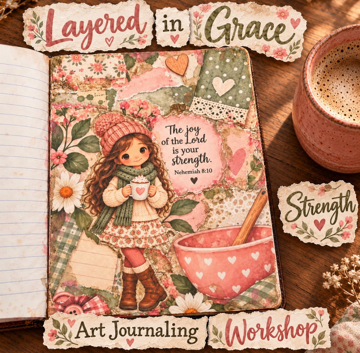 Art Journal page WORKSHOP “Strength”