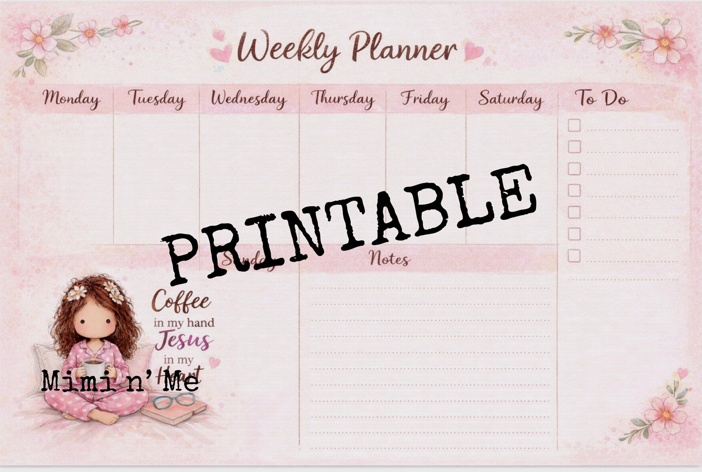 Weekly Planner - Printable