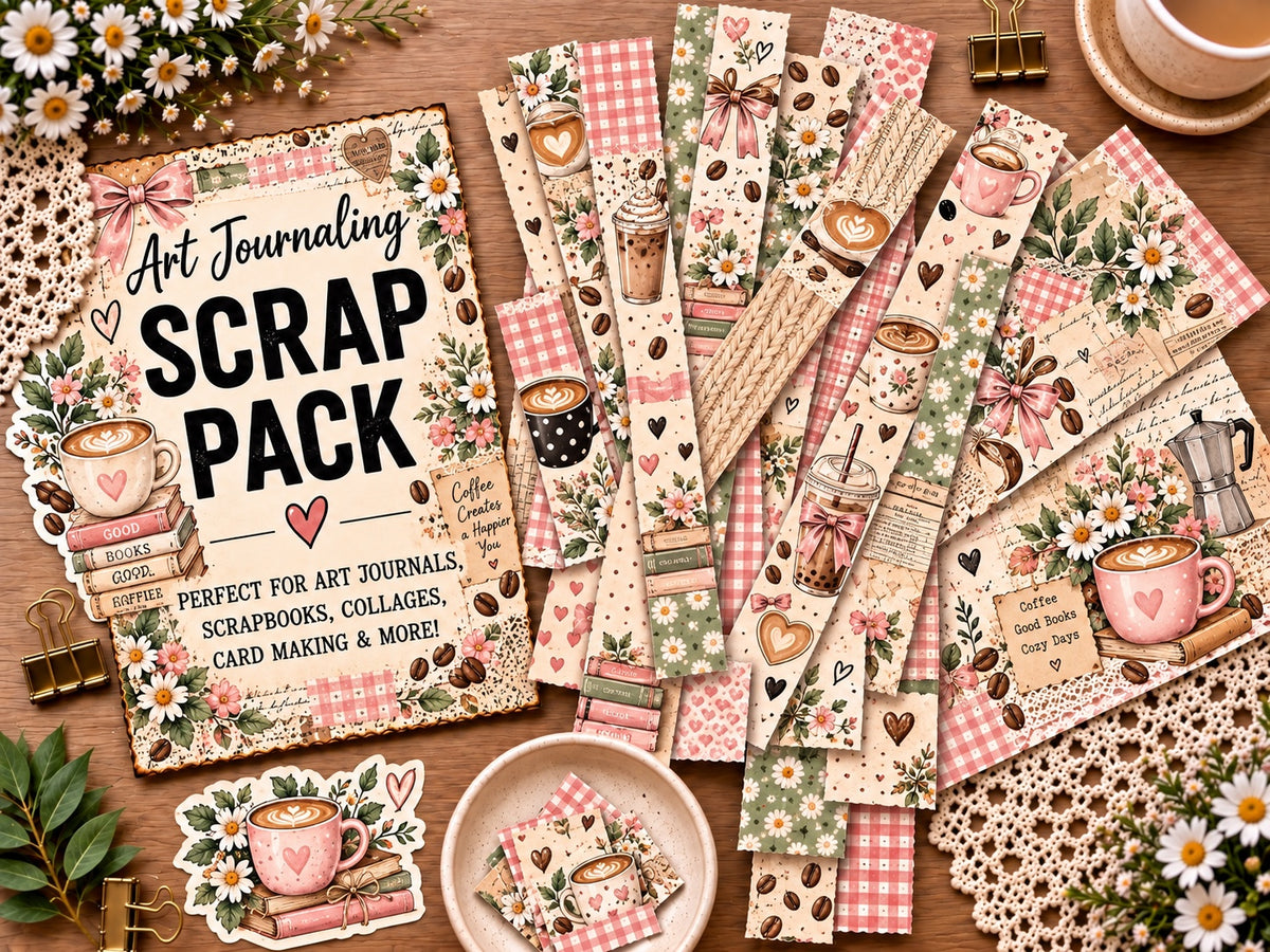 Surprise Scrap Pack! Coffee Vibes