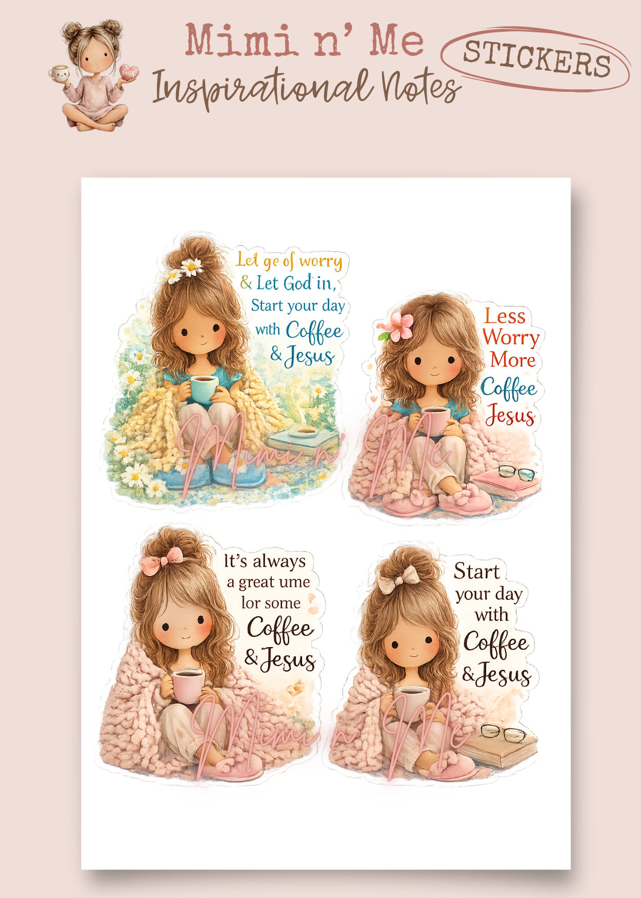 Sticker Set 4 pack #SS140