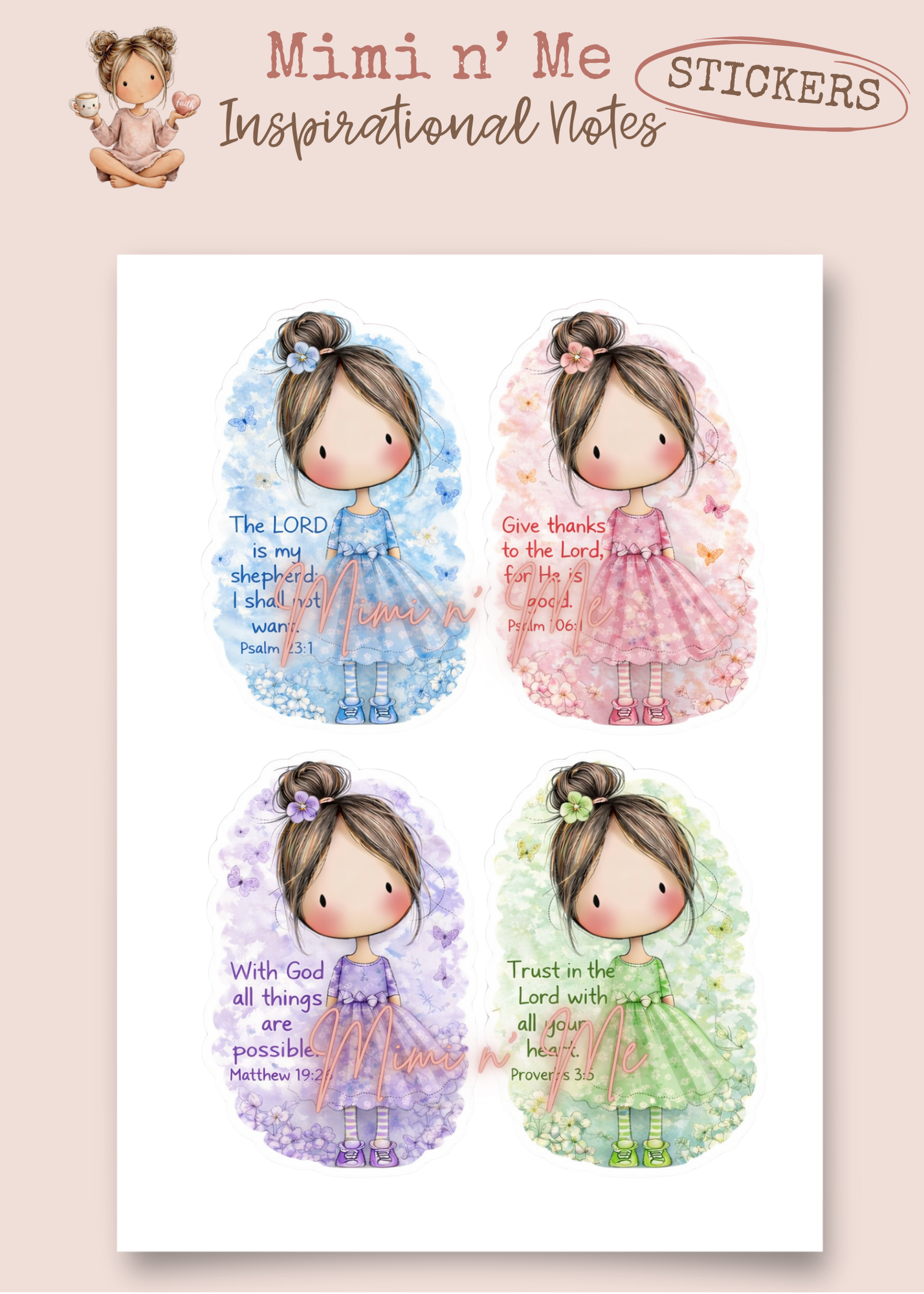 Sticker Set 4 pack  #SS117