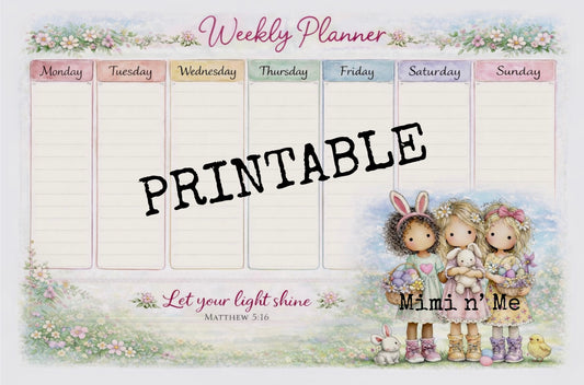 Weekly Planner - Printable