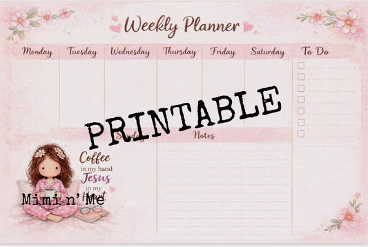 Weekly Planner - Printable