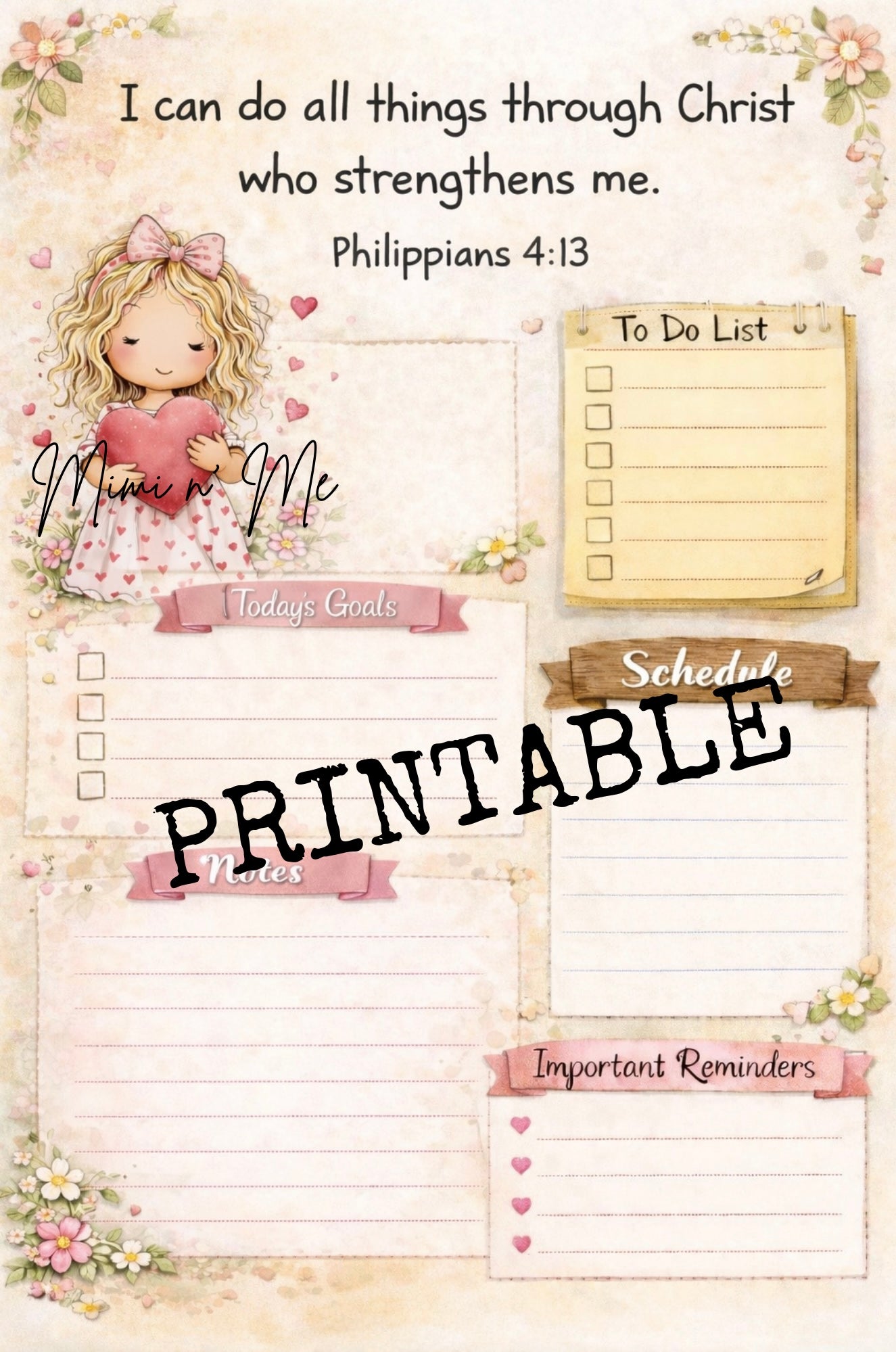 Weekly Planner - Printable