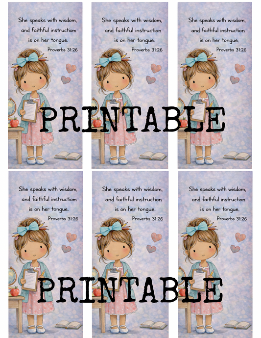 Printable Bundle Bookmarks #001