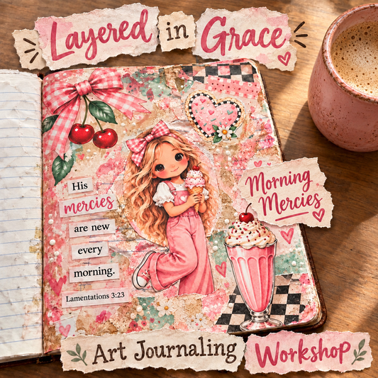 Art Journal page WORKSHOP “Morning Mercies”