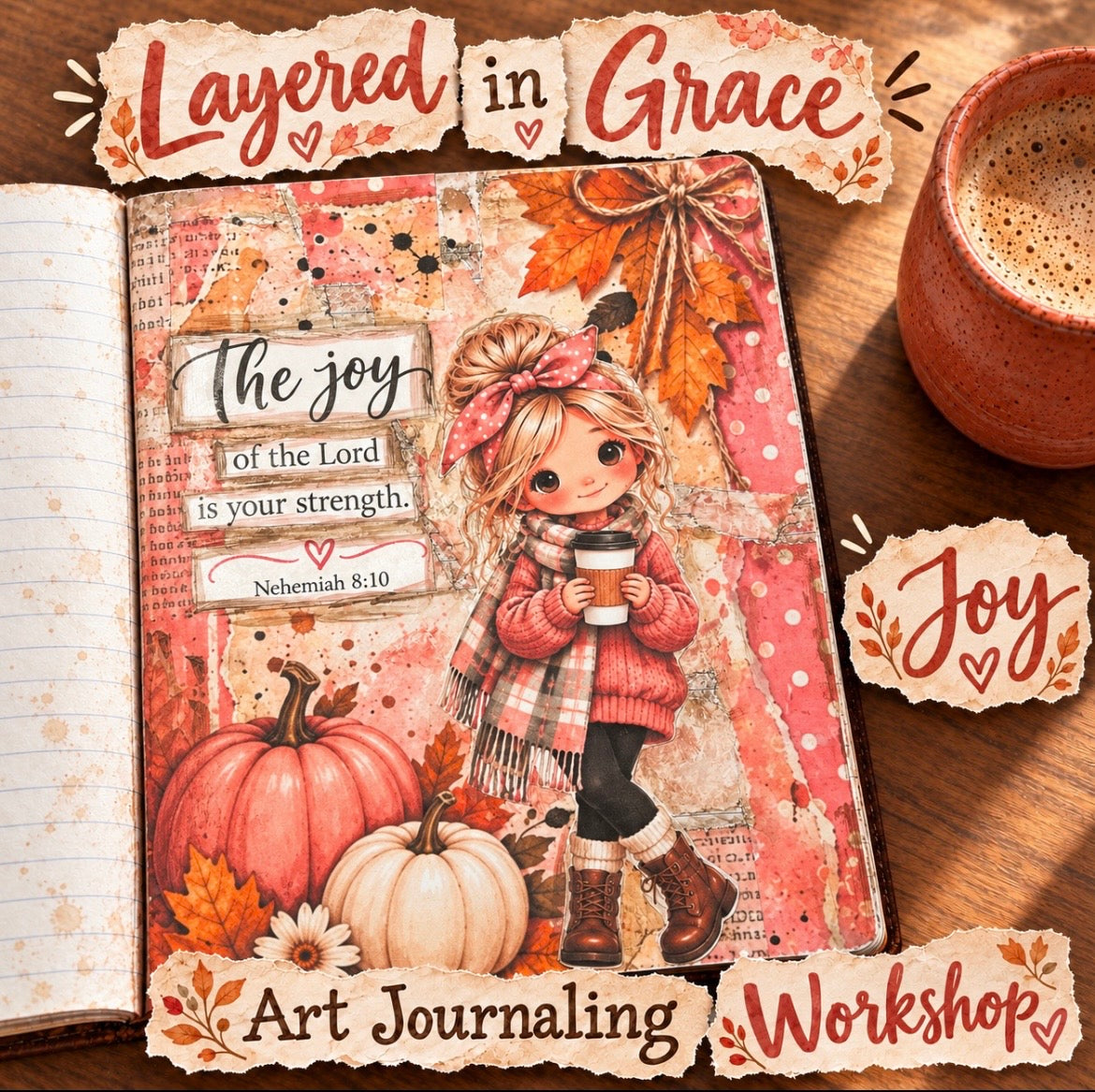 Art Journal page WORKSHOP “Joy”