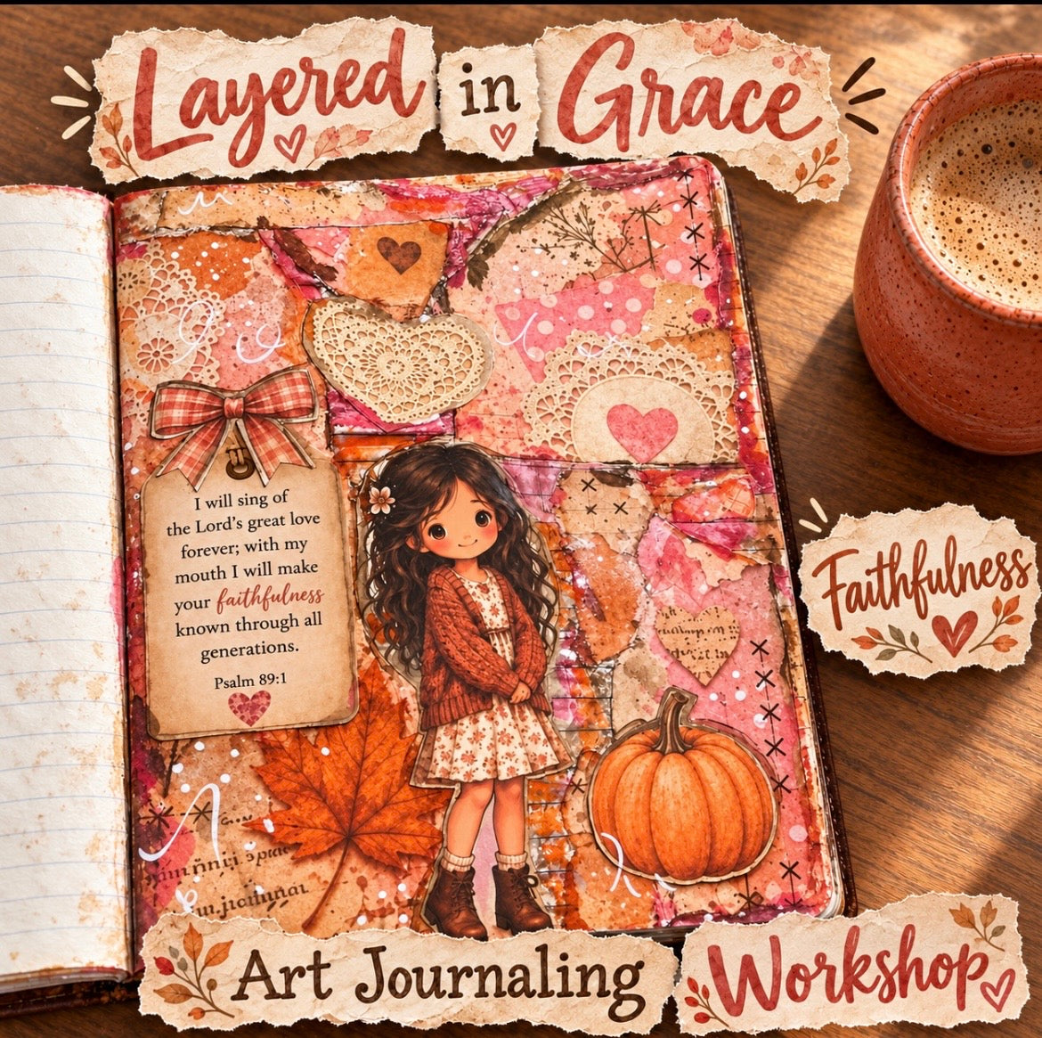 Art Journal page WORKSHOP “Faithfulness”