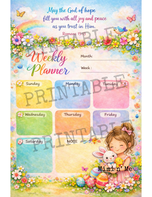 Weekly Planner - Printable